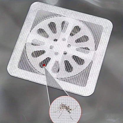 Pack of 10 - Multifunctional Sticker Drainer Net for bathroom, kitchen etc | Window Screen Repair Patches