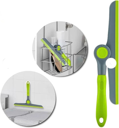 Royal Foldable Wiper with Lock – Multipurpose Window & Mirror Squeegee Tool (Green)